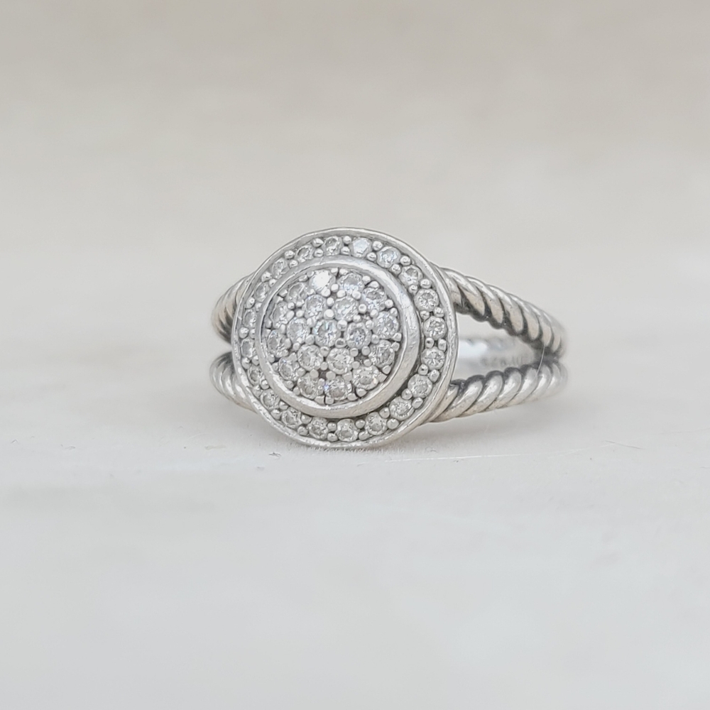 David Yurman Petite Cerise Diamond Ring - Picture 8 of 15
